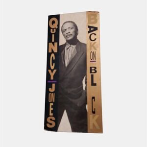 Quincy Jones Back On The Block 1989 Press Kit Photo‎ 5.5x12 Qwest R&B Hip Hop